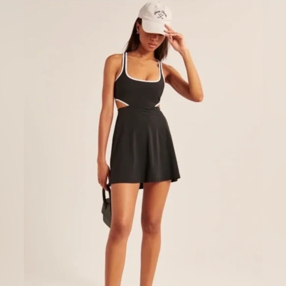 Abercrombie & Fitch Black Cutout Mini Dress